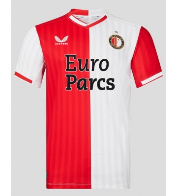 Lacne Muži Futbalové dres Feyenoord 2023-24 Krátky Rukáv - Domáci